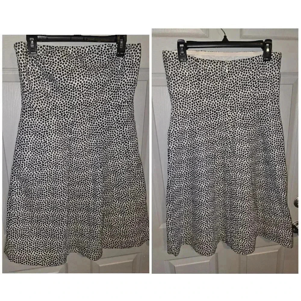 NWT J.CREW J CREW Cotton Strapless Dress w/ Pockets Fit & Flare Women's 10 or L - Picture 2 of 11